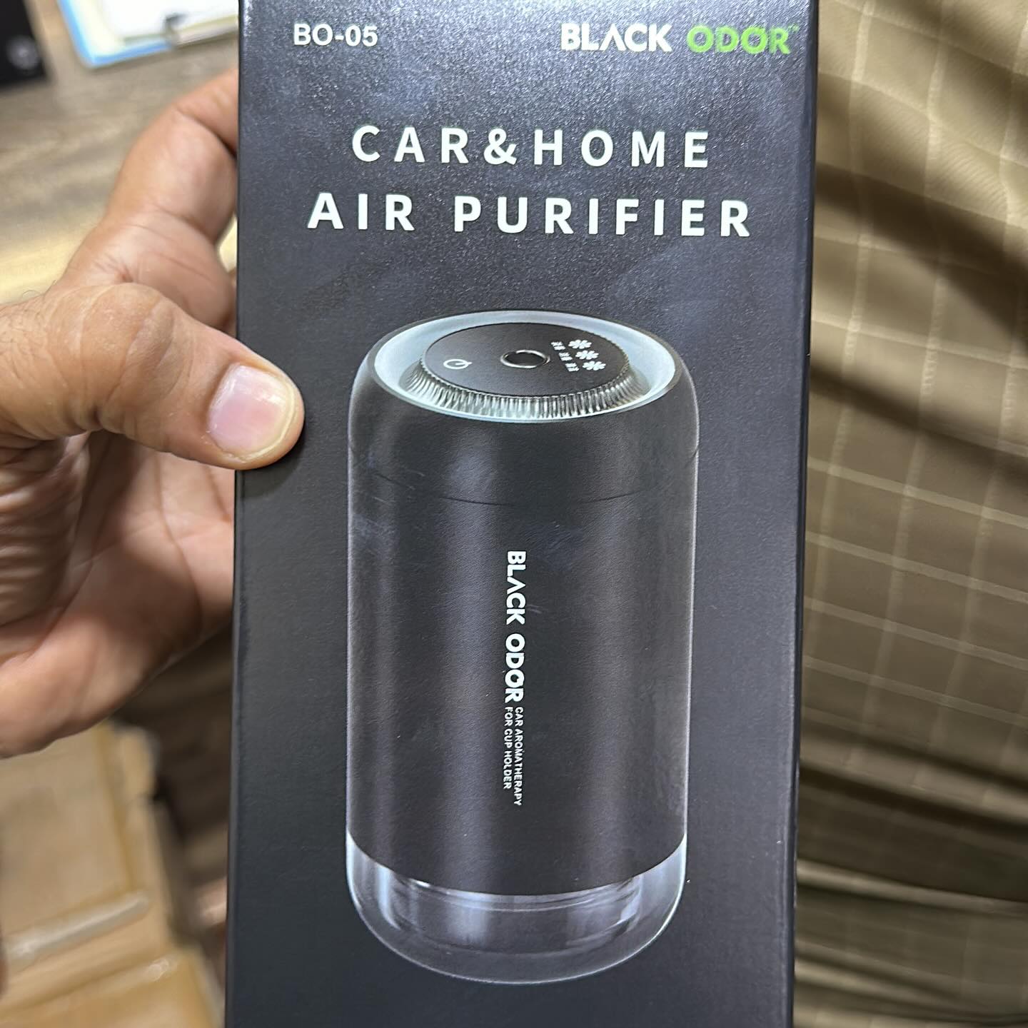 Black Odor Car & Home Air Purifier Humidifier Diffuser Air Freshener