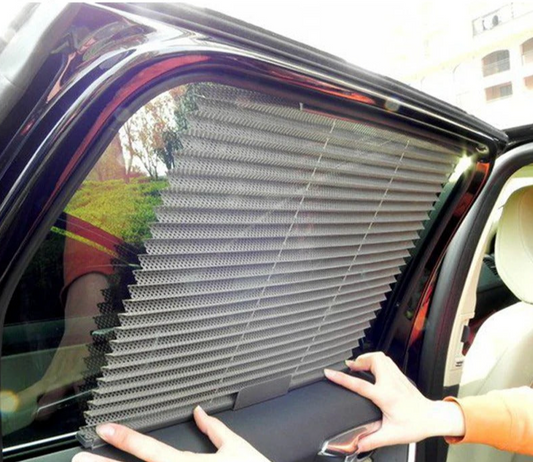 BMW Type Auto Folding Reeling Side Sun Shade/ Parda Side Door (2Pcs)